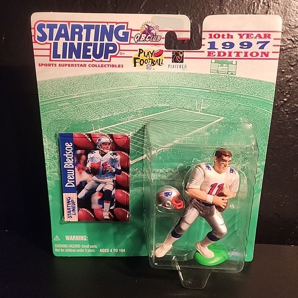 Kenner 1997 Edition Drew Bledsoe NFL New England Patriots Starting Lineup Figure